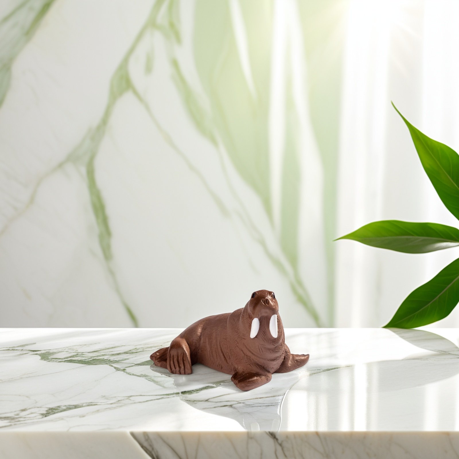 Marine Aquarium & Regional Centre - 2Pcs Mini Resin Walrus Marine Animal
