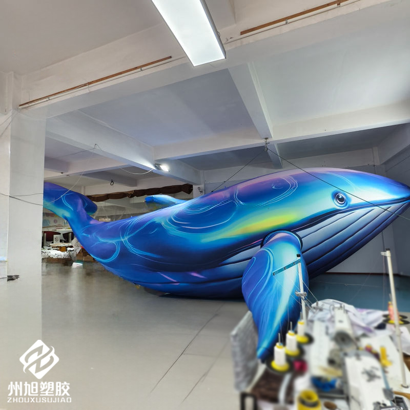 Inflatable blue whale, used as - Marine Life Aquariums ulasan dan harga