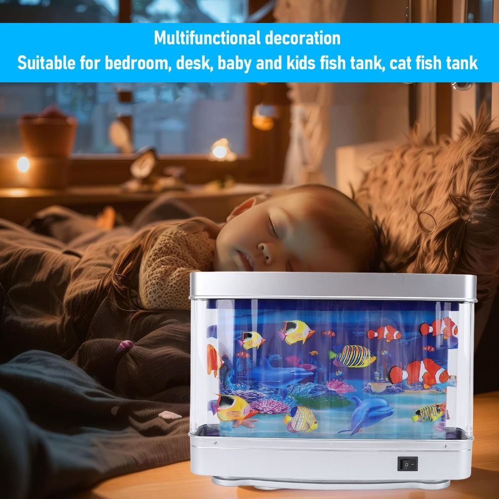 Decorative LED Fake Fish Tank  - Marine Life Aquariums ulasan dan harga