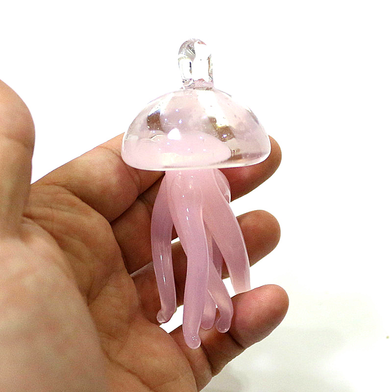 Pink Jellyfish Glass Pendant C - Marine Aquarium & Regional Centre ulasan dan harga