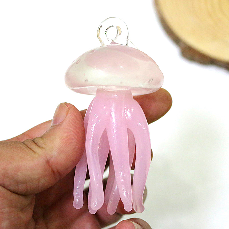 Pink Jellyfish Glass Pendant C - Marine Aquarium & Regional Centre ulasan dan harga
