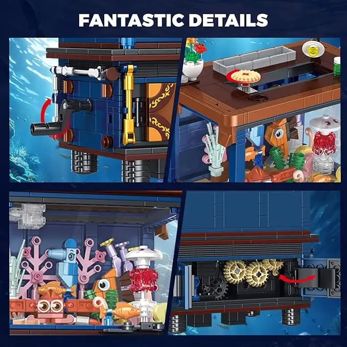 T2153 Aquarium Underwater Worl - Aquarium Marine World ulasan dan harga